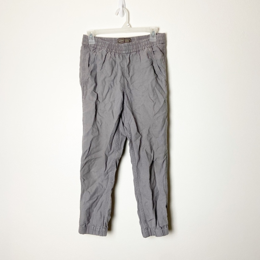 POINT SUR • Women’s Langenlook Linen Blend Cropped Jogger Pants Size 0P